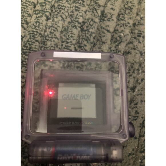 Nintendo Gameboy Color Atomic Purple With Pelican Accessory Shield Clear Purple - Picture 3 of 7